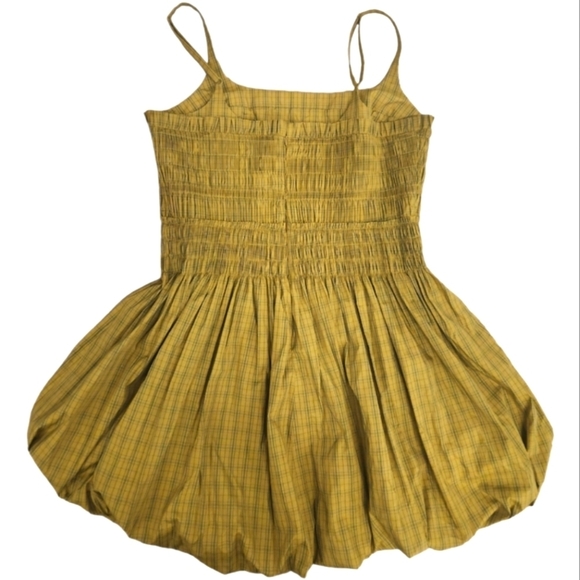 NEW Rebecca Taylor Smocked Plaid Mini Dress SZ 16 - Picture 3 of 13